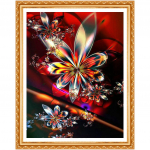 Teemantmaal Ristpistes Lill 5D Teemanttikandid Rhinestone n&auml;put&ouml;&ouml; Kodukaunistus 20X30CM