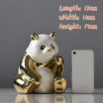 Armas Golden Panda keraamiline k&auml;sit&ouml;&ouml; loominguline kodu t&ouml;&ouml;lauakaunistus (valida 3 suurust) sit