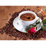 DIY 5D Teemantmaal Ristpistega Kohvijook Kohviuba Mosaiik Teemanttikandid 20X30CM