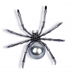 Mood Pearl Pin Lapel Women Spider Faux Corsage Ehted Kingitus must
