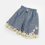 YUBAOBEI Suvised lapsed vabaaja l&uuml;hikesed p&uuml;ksid pehme puuvillased rannap&uuml;ksid, t&uuml;drukute sinised triibulised l&uuml;hikesed p&uuml;ksid, p&uuml;ksid, lasteriided 2T sinine