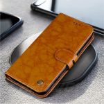 Xiaomi Pocophone X3 NFC &uuml;mbrise jaoks Luksuslik nahast rahakotimagnetiga klapitav alusega telefoni&uuml;mbrised Poco X 3 X3 NFC jaoks p&otilde;rutuskindlad pehmest silikoonist TPU kattega &uuml;mbrised Xiaomi Poco X3 NFC kollane