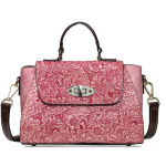 Ehtsast nahast retro naiste kott 2021, uus esimene kiht veisenahast k&auml;sitsi valmistatud reljeefsed &otilde;lakotid lilla