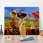 Numbrid &Otilde;limaal L&otilde;uend Digitaalne &Otilde;limaal Numbrimaal DIY Maalimine Numbrite j&auml;rgi Kodukaunistus 40x50cm no frame