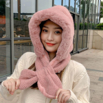 Pehme Lei Feng Hat Naiste Winter Plus Velvet Riding K&uuml;lmakindel k&otilde;rvakork Tide Wild Bib K&otilde;ik-&uuml;hes m&uuml;tsi korea versioon One size