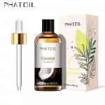 PHATOIL Coconut Fruit eeterlikud &otilde;lid &otilde;hupuhastile Natural Fragrance Oil Basish Skin Care Spa kehamassaaž DIY Fruit Parf&uuml;&uuml;m 100ML Coconut