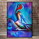 5D DIY teemantmaal Seksikas akti teemanttikandid Abstraktne tegevus Pere Magamistoa Hotellide kaunistus Rhinestone Kit Full Round 20x25CM