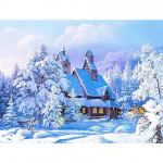 5D isetegemise teemantmaal neli aastaaega maastiku kivist pilt ristpistes t&auml;ispistega teemanttikandid mosaiikkaunistus Full Round 30x40CM