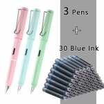 33 tk t&auml;itesulepeakomplekt kooli&otilde;pilaste pliiatsid Vahetatav tindikomplekt must/sinine/punane tint EF 0,38 mm kontoritarbed kirjatarbed EF(0.38mm)