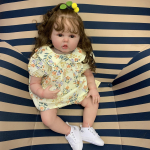 3D-v&auml;rvitud nahk veeni silikooniga Reborn Baby Doll m&auml;nguasi t&uuml;drukule 60 CM pikkade juustega printsess v&auml;ikelapsele Art Bebe s&uuml;nnip&auml;evakingitus