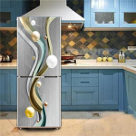 Lillelind 3D kleebis k&uuml;lmkapile veekindel k&ouml;&ouml;gi tapeet m&ouml;&ouml;bli kaunistus plakat ukse seinamaal k&uuml;lmkapi kaane kleebised 60x150cm(1 pcs)