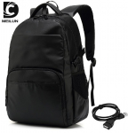 Retro meeste USB-seljakott Meeste vabaaja moetrend Oxfordi reisikott Arvutikott &Otilde;pilase koolikott helehall v&auml;rv