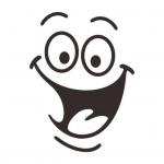 Kauakestev WC-kleebis Veekindel, kasulik naeratusn&auml;omustriga seinaaknakleebis DIY kodukaunistus