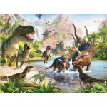 T&auml;is&uuml;mmargune teemanttikandid dinosauruse DIY teemantmaaling ristpistes Full Round 20x30CM