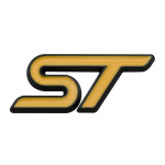 3D metallist ST auto rooliratta embleemi kleebis ST Focus x 2 3 Kuga FIESTA MONDEO VIGNALE ECOBOOST KUGA Auto Car Styling jaoks