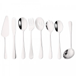 8 tk Sinine L&auml;&auml;ne s&ouml;&ouml;gin&otilde;ude komplekt roostevabast terasest lauan&otilde;ud salati lusikas kahvliga supi kulp Serveerimisn&otilde;ud Rootsi laua toitlustus serveerimine kurn Lusikad kahvel China h&otilde;be