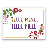 Les Tr&eacute;sors De Lily [A3627] &ndash; mitmev&auml;rviline keraamiline magnet  Nagu ema, nagu t&uuml;tar  (ema t&uuml;tar) - 8x6 cm mitmev&auml;rviline