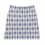 Vintage rombruuduline kuduv miniseelik 2022 Moodne naiste k&otilde;rge v&ouml;&ouml;koht Bodycon One Step kampsun seelik Jacquard B-007 One Size helesinine v&auml;rv