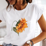 Letter Sweet Lovely Clothing vabaaja l&uuml;hikeste varrukatega naiste 90ndate lilleprinteriga naiste graafiline T-s&auml;rk Tee top moodne T-s&auml;rk S