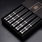 5 paari musta kulda Jaapani Hiina s&ouml;&ouml;gipulgad S&ouml;&ouml;mine Sushi pulgad Korduvkasutatav sulamist Korea s&ouml;&ouml;gipulgad Tervislikud k&ouml;&ouml;gin&otilde;ud