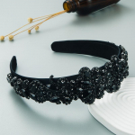 Naiste barokkpalee peapael Vintage laia servaga must esmaklassiline juuksepael OneSize valge