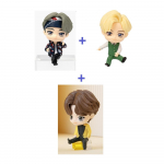 BTS(Bangtani poisid) 3 Monitori figuurikomplekt Magic Door + d&uuml;namiit + Butter , TinyTan, ametlik, originaalne, autentne, iidoli kuju, KPOP