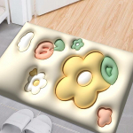 Vannitoa uksematt Cartoon Style Home Uksematt paksendatud imav libisemisvastane uksematt Vannitoa jalamatt 40*60cm