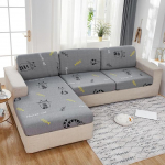 Prinditud diivan istmepadja kate Elastne lemmikloomad lapsed elutuba lilleline veniv pestav eemaldatav kate m&ouml;&ouml;bli kaitse M1 ( 45-60cm ) 1pc