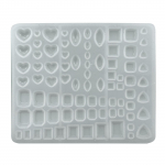 Erinevate teemantkujuliste epoks&uuml;vormide s&uuml;damik, ruudukujuline kristallripats, vaiguvorm, j&auml;&auml;kuubikud, silikoonvorm, isetegemise ehtet&ouml;&ouml;riist