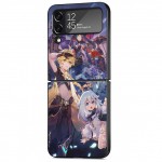 Anime Genshin Impact telefoni&uuml;mbris Samsung Galaxy Z Flip 3 5g Zflip Z Flip 4 Zflip3 Flip4 kaitsekesta k&otilde;va arvuti kate Samsung Z Flip 5G
