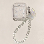 L&auml;ikiv Butterfly Crystal Glitter juhtmevaba Bluetoothi ​​l&auml;bipaistev laadimiskarp Apple Airpod 1 2 Pro 3 2. armsa sisemise k&otilde;rvaklappide &uuml;mbrisele For Airpods 1 2