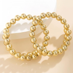 Foxanry Prevent Allergy &Uuml;mmargused geomeetrilised k&otilde;rvar&otilde;ngad naistele Liialdatud Kerge Luksus Minimalistlik Trendikas peoehted Aksessuaarid Kingitused 8mm kuld