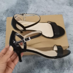 Naiste Sandaalid Suvised Seksikad 5 cm Peep Toes Madalad kontsad pahkluu rihm Sandaalid lakknahast k&otilde;rged kontsad peokleit Punased pulmakingad 37