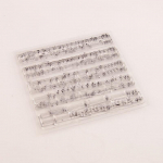 K&auml;ekonto 10 x 10 cm DIY nooditempel V&auml;ljal&otilde;igete album Valmis tempel l&auml;bipaistvad noodipitserid