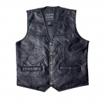 Puhas nahast vest + meeste vest + tuulekindel s&otilde;iduvest + pealmine kiht lambanahk + klassikaline universaalne stiil L Bust 114CM must