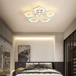 Lihtne kaasaegne kristallist elutoalamp, &uuml;mmargune esiku laelamp 5 Headlight