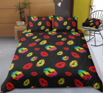 S&otilde;brap&auml;eva kodune voodipesukomplekt paarile tekikattega padjap&uuml;&uuml;r Kodu voodipesukomplekt AU/EL/USA t&auml;issuuruses &uuml;he-/kaheinimesevoodi Baby 100x135cm