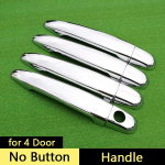 for Lexus GX470 2003 - 2009 Chrome Handle Cover Trim Set of 4Door 2004 2005 2006 2007 2008 Car Accessories Sticker Car No Button black
