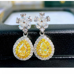 BELLA BOX veetilga kujuga kuldne tsirkoon Live kuum M&uuml;&uuml;a uued, t&auml;is teemantk&otilde;rvar&otilde;ngad, naiste kuulsuste stiilis mood k&otilde;rvar&otilde;ngad, ehted earrings kollane