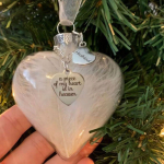 Love Heart Christmas Ball Decor Uksesuled Memoriaal My Heart In Heaven Husband