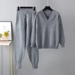 S&uuml;gis- ja talvine naiste kampsun Haaremi p&uuml;kste komplekt vabaaja kampsun Pullover Pikkade varrukatega top p&uuml;ksid kampsun Kaheosaline komplekt One Size hall v&auml;rv