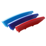 12 liistuga neeru esiv&otilde;re kleebis triip katteklamber trimmi M-Sport dekoratiivosad sobivad BMW 3. seeria E90 E91 jaoks Grille Clip blue