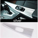 Auto multimeedia paneeli katte trimmi kleebis BMW 3. seeria F30 F31 3GT F34 4. seeria F32 F33 F36 s&uuml;sinikkiust interj&ouml;&ouml;ri jaoks h&otilde;be