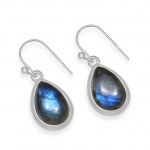 Naturaalsest labradoriidist v&auml;&auml;riskivist 925 sterlingh&otilde;bedast k&auml;sitsi valmistatud rippuvad k&otilde;rvar&otilde;ngad naistele ja t&uuml;drukutele