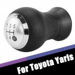 Car Styling 5-k&auml;iguline manuaalne k&auml;iguvahetusnupp k&auml;igukangi hoob pliiatsipea kuul Toyota Yarise 2005-2010 Arius 2007-2008 Corolla 2008 jaoks must