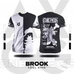 2023 Cross Border uus 3D digitaalprintimine Pirate King multikas Anime &uuml;mbritsev l&uuml;hikeste varrukatega kaelusega pullover naiste T-s&auml;rk S