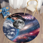 3D &uuml;mmargused vaibad elutuppa Galaxy Space Floor Mat Area Vaibad lastetoa jaoks Dekoratiivne vaip K&ouml;&ouml;gi Magamistoa Vaibad 60cm x 60cm