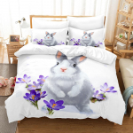 3D K&uuml;&uuml;liku voodipesukomplekt Armas loomade tekikate padjap&uuml;&uuml;r 2/3 t&uuml;kki AU180 * 210 t&auml;issuuruses kiiresti kuivav pehme kodutekstiil UK Single 135x200cm