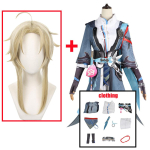 M&auml;ng Honkai Star Rail Yanqing Cosplay Kost&uuml;&uuml;m T&auml;iskomplekt &Uuml;htlane R&otilde;ivastus Aksessuaarid Yan qing Halloweeni Peo R&otilde;ivad S-(Costume+Wig) gray