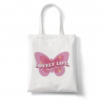 Love Sky Shoulder Bag Canvas Bag Harajuku Shopper Bag Fashion Casual Summer Shoulder Tote Shopper Bag Large Capacity Beach Bag 24*26cm